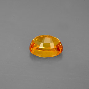 2.13克拉天然黄色蓝宝石，椭圆形切割，7.8×6毫米，VS-SI