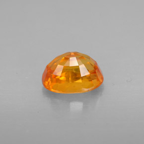 1.50克拉天然橙色蓝宝石，椭圆形切割，7.1×5.2毫米，VS-SI