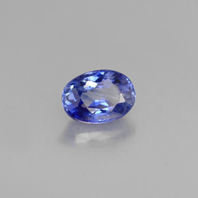 0.92克拉天然蓝宝石，椭圆形切割，6.4×4.6毫米，VS