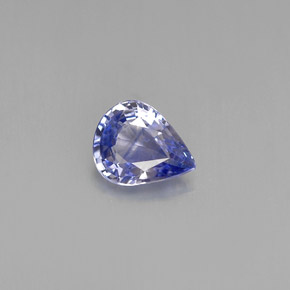 0.60克拉天然蓝宝石，梨形，6.1×4.9毫米，VVS