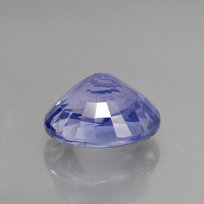 4.06克拉天然蓝宝石，椭圆形切割，9.8×8.3毫米，IF