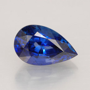 2.24克拉天然蓝宝石，梨形，9.9×6.1毫米，VVS