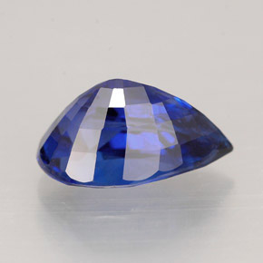 2.24克拉天然蓝宝石，梨形，9.9×6.1毫米，VVS