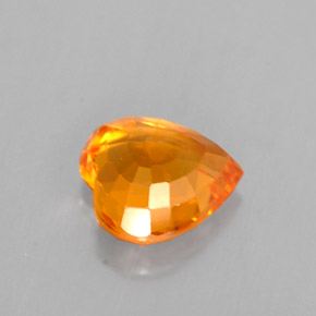 1.10克拉天然橙色蓝宝石，心形，6.3×6.3毫米，VVS