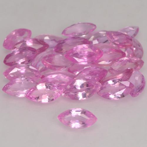 2.91天然粉色蓝宝石，马眼形，4.2×2.2毫米，VVS