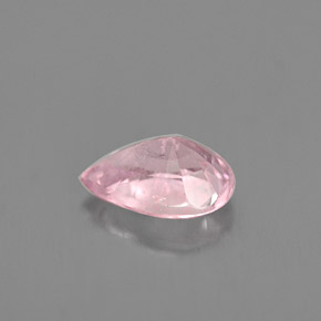 0.90克拉天然粉色蓝宝石，梨形，7.1×4.9毫米，VVS-VS