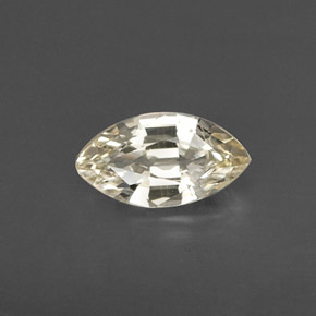0.60克拉天然黄色蓝宝石，马眼形，7.5×4.1毫米，VS