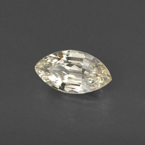 0.60克拉天然黄色蓝宝石，马眼形，7.5×4.1毫米，VS