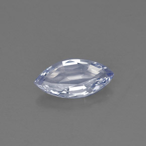 0.56克拉天然蓝宝石，马眼形，8×4.1毫米，VVS