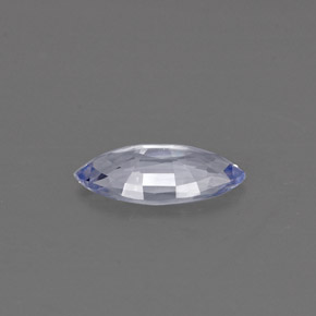 0.56克拉天然蓝宝石，马眼形，8×4.1毫米，VVS