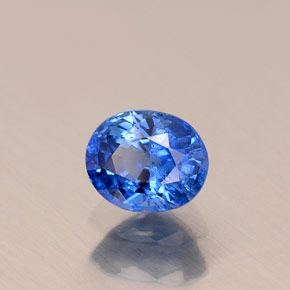 0.58克拉天然蓝宝石，椭圆形切割，5.1×4.2毫米，VS