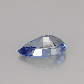 1.12克拉天然蓝宝石，梨形，8.2×5.2毫米，VS
