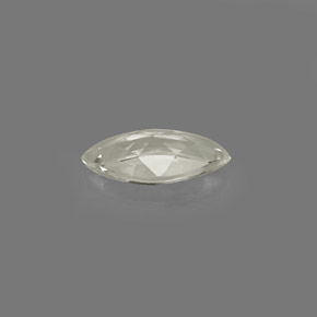 0.40克拉天然白色蓝宝石，马眼形，6.9×3.6毫米，VVS