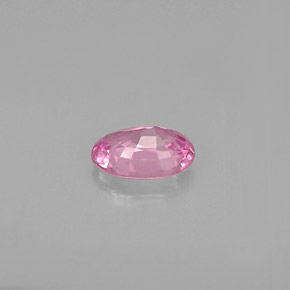 0.60克拉天然粉色蓝宝石，椭圆形切割，6.1×4.2毫米，VS