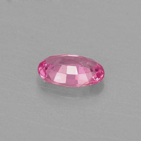 0.59克拉天然粉色蓝宝石，椭圆形切割，6.3×4.3毫米，VS