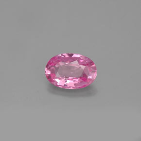 0.57克拉天然粉色蓝宝石，椭圆形切割，6.1×4.2毫米，VVS-VS