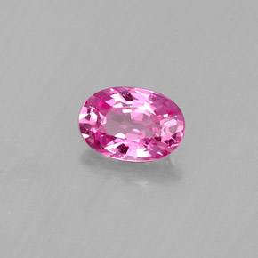 0.46克拉天然粉色蓝宝石，椭圆形切割，5.4×3.8毫米，VS