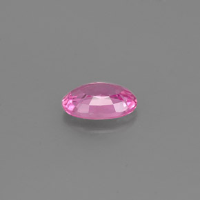 0.54克拉天然粉色蓝宝石，椭圆形切割，5.9×4.1毫米，VS