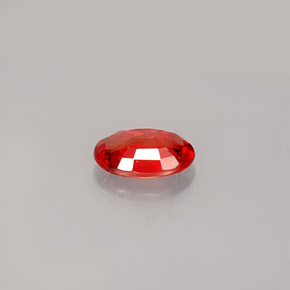 0.52克拉天然橙色蓝宝石，椭圆形切割，6×4.1毫米，VVS