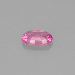 0.56克拉天然粉色蓝宝石，椭圆形切割，6×4.1毫米，VS