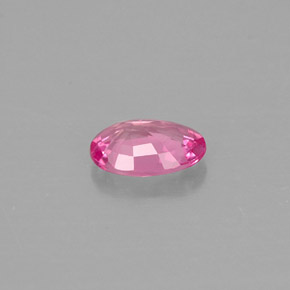 0.48克拉天然粉色蓝宝石，椭圆形切割，5.8×4毫米，VS