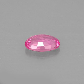 0.53克拉天然粉色蓝宝石，椭圆形切割，6×4.1毫米，VS