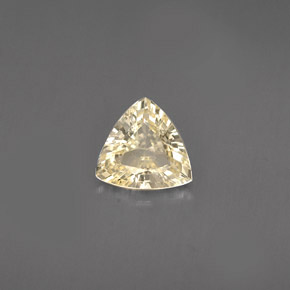 0.78克拉天然黄色蓝宝石，三角形，6.3×6毫米，VVS