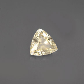 0.78克拉天然黄色蓝宝石，三角形，6.3×6毫米，VVS