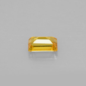 0.42克拉天然黄色蓝宝石，长方形切工，4.9×3.1毫米，VS