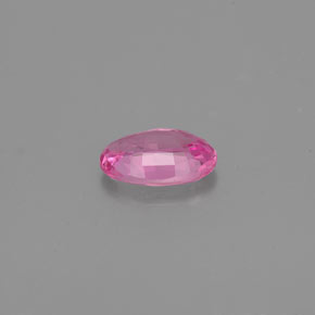 0.53克拉天然粉色蓝宝石，椭圆形切割，6×4.1毫米，VVS