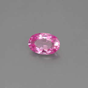 0.48克拉天然粉色蓝宝石，椭圆形切割，5.9×4毫米，VS