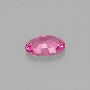 0.49克拉天然粉色蓝宝石，椭圆形切割，5.9×4.3毫米，VVS