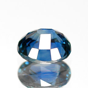 0.65克拉天然蓝宝石，椭圆形切割，5.4×4.6毫米，VVS