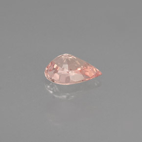 0.51克拉天然粉色蓝宝石，梨形，6×4.2毫米，VS