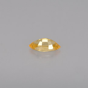 0.33克拉天然橙色蓝宝石，马眼形，6.1×3毫米，VVS-VS