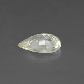 0.81克拉天然黄色蓝宝石，梨形，7.5×5.1毫米，VS