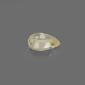 0.44克拉天然黄色蓝宝石，梨形，5.5×4.3毫米，VVS