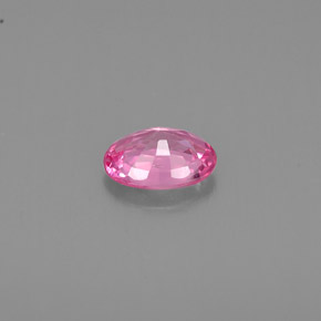 0.52克拉天然粉色蓝宝石，椭圆形切割，5.7×4.1毫米，VS