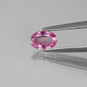 0.46克拉天然粉色蓝宝石，椭圆形切割，5.8×4.1毫米，VVS