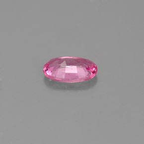 0.54克拉天然粉色蓝宝石，椭圆形切割，6.2×4毫米，VS
