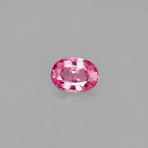 0.47克拉天然粉色蓝宝石，椭圆形切割，5.6×4毫米，VVS-VS