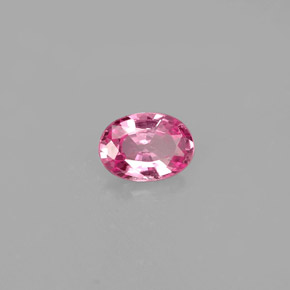 0.47克拉天然粉色蓝宝石，椭圆形切割，5.6×4毫米，VVS-VS