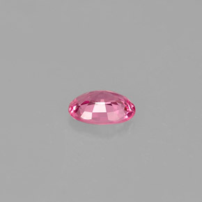 0.47克拉天然粉色蓝宝石，椭圆形切割，5.6×4毫米，VVS-VS
