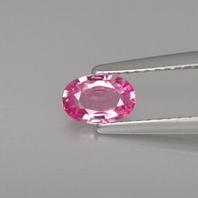 0.51克拉天然粉色蓝宝石，椭圆形切割，6.2×4.1毫米，VVS