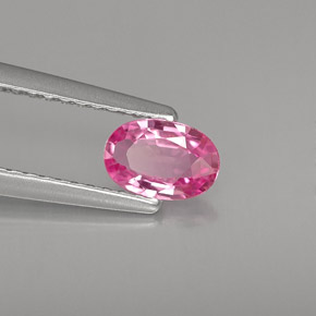 0.51克拉天然粉色蓝宝石，椭圆形切割，6.2×4.1毫米，VVS