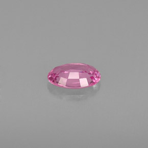 0.53克拉天然粉色蓝宝石，椭圆形切割，6.2×4.1毫米，VVS