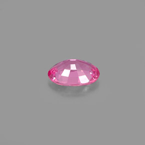 0.49克拉天然粉色蓝宝石，椭圆形切割，5.8×4毫米，VVS