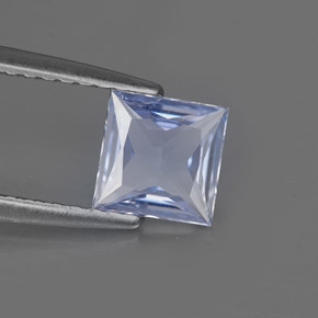 0.74克拉天然蓝宝石，方形，5.5×5.5毫米，VVS