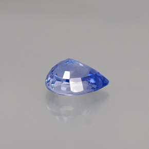 0.98克拉天然蓝宝石，梨形，6.9×5毫米，VVS