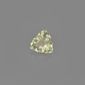 0.68克拉天然绿色蓝宝石，三角形，5.5×5.5毫米，VVS-VS